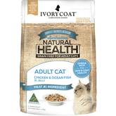 Ivory Coat Adult Chicken & Fish in Jelly 85g 12 - Pack - Furbabies Online